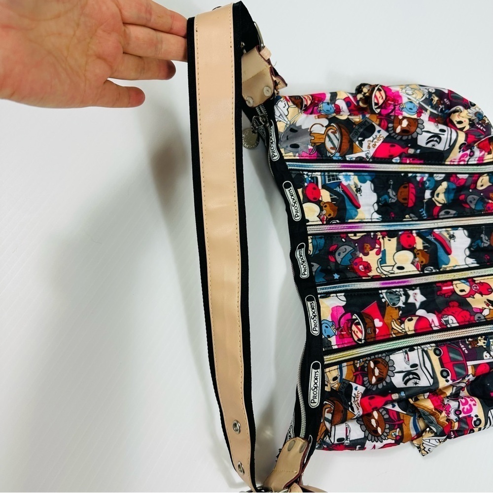 ProSports Purse Bag  Colorful Illustrated (TokiDoki inspired) Zippers Adjustable - Picture 7 of 14